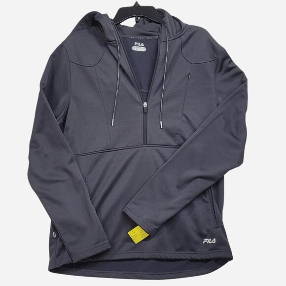 Fila Other - Fila men’s gray pullover hoodie size medium. 1/2 zip with front pockets
